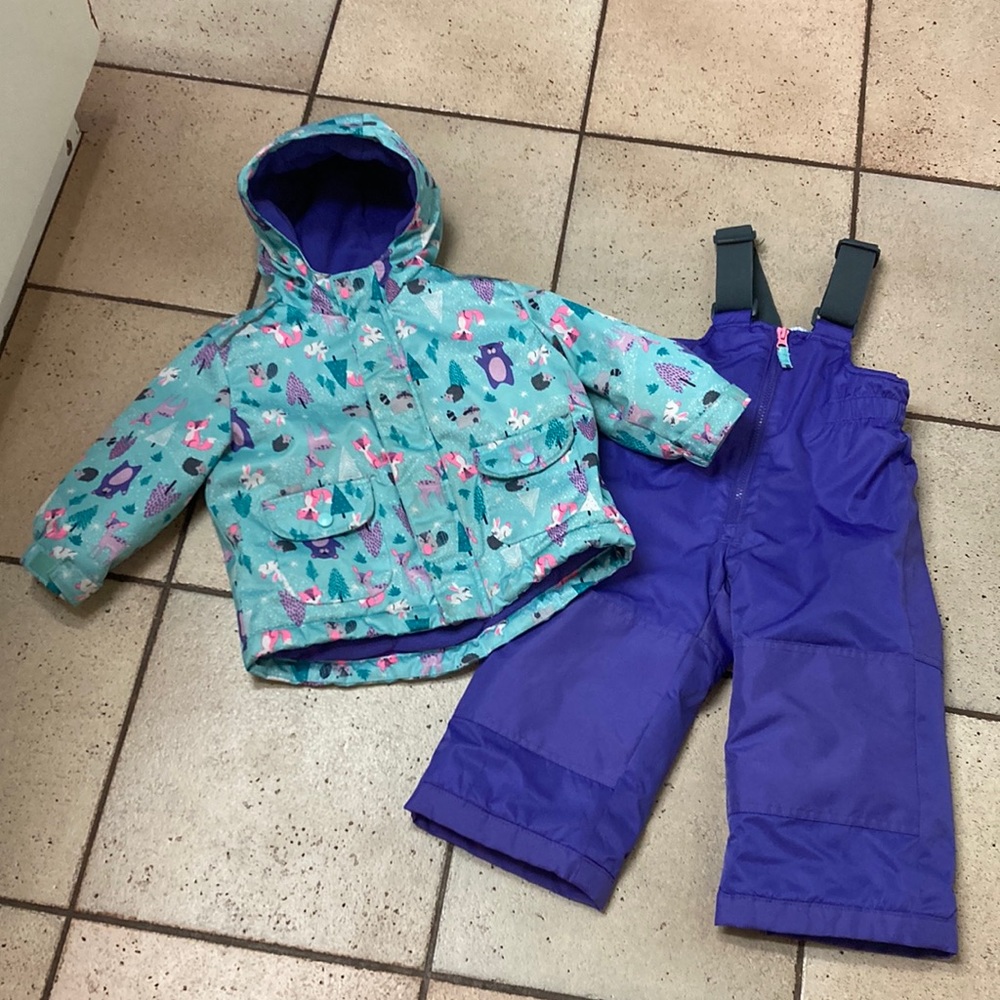 2 piece snowsuit, size 2 T